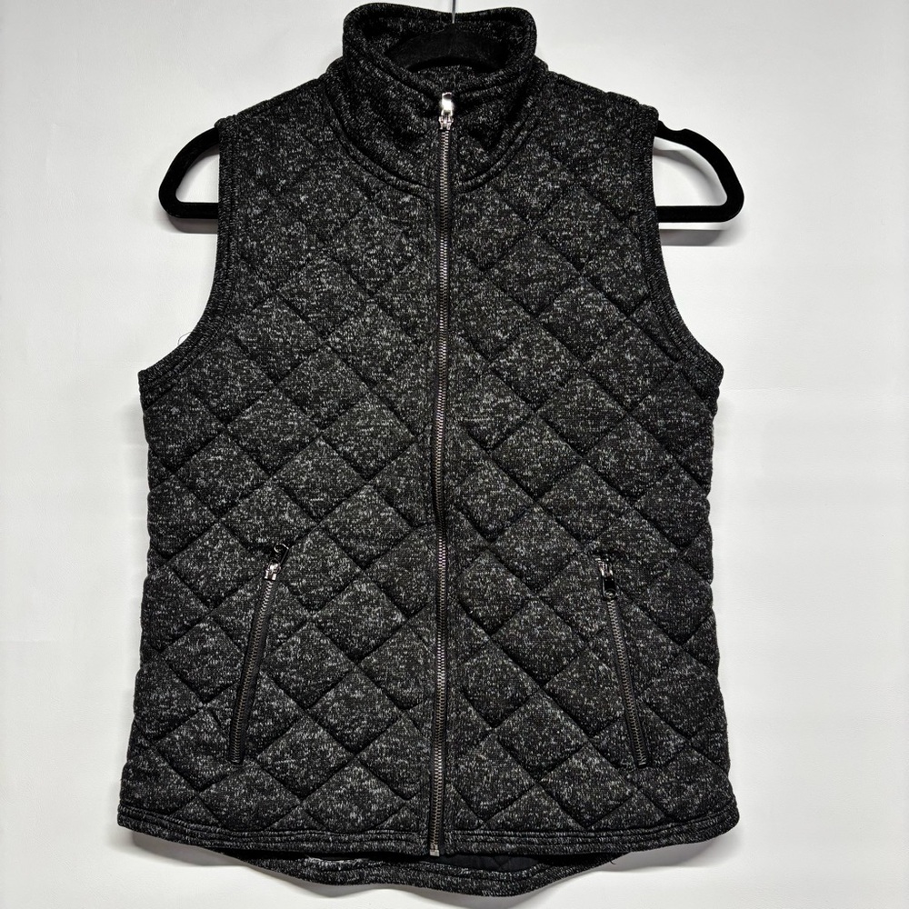 ✨Thread & Supply Black Quilted Vest Size M